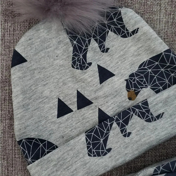 Baby Boy Pom Pom Beanie & Scarf - Picture 3 of 6